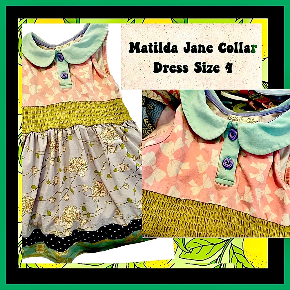 Matilda Jane Collar Dress Size 4